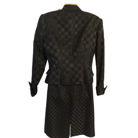 J S Boutique Black Cocktail Evening Sheath Dress & Matching Jacket Size 10 - Picture 5 of 11